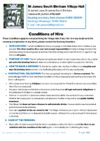 Village Hall Policy Document : Startoff websites